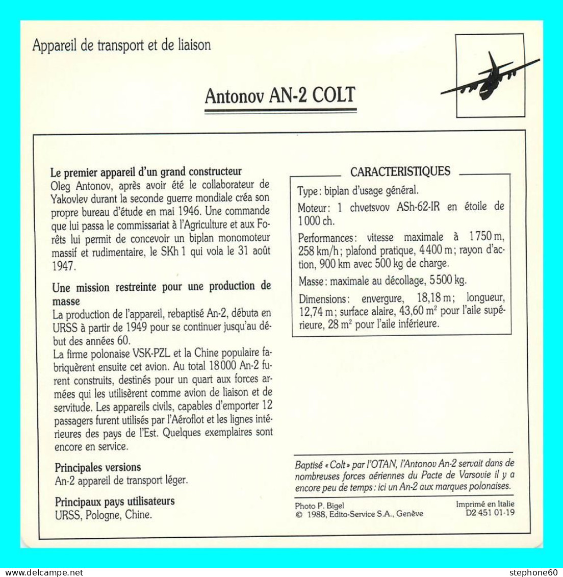 1lo - a209 Lot 45 Fiches Avion - Aviation