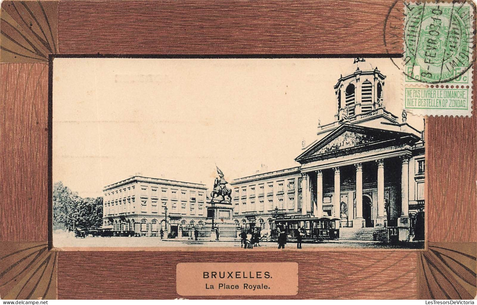BELGIQUE - Bruxelles - Vue Générale De La Place Royale - Carte Postale Ancienne - Monuments, édifices