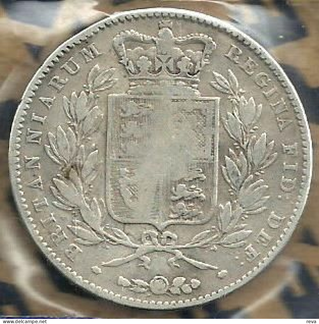 UNITED KINGDOM BRITAIN 1 CROWN FRONT QV WOMAN YOUNG HEAD BACK 1844 SILVER AG AF KM? READ DESCRIPTION CAREFULLY!!! - Other & Unclassified