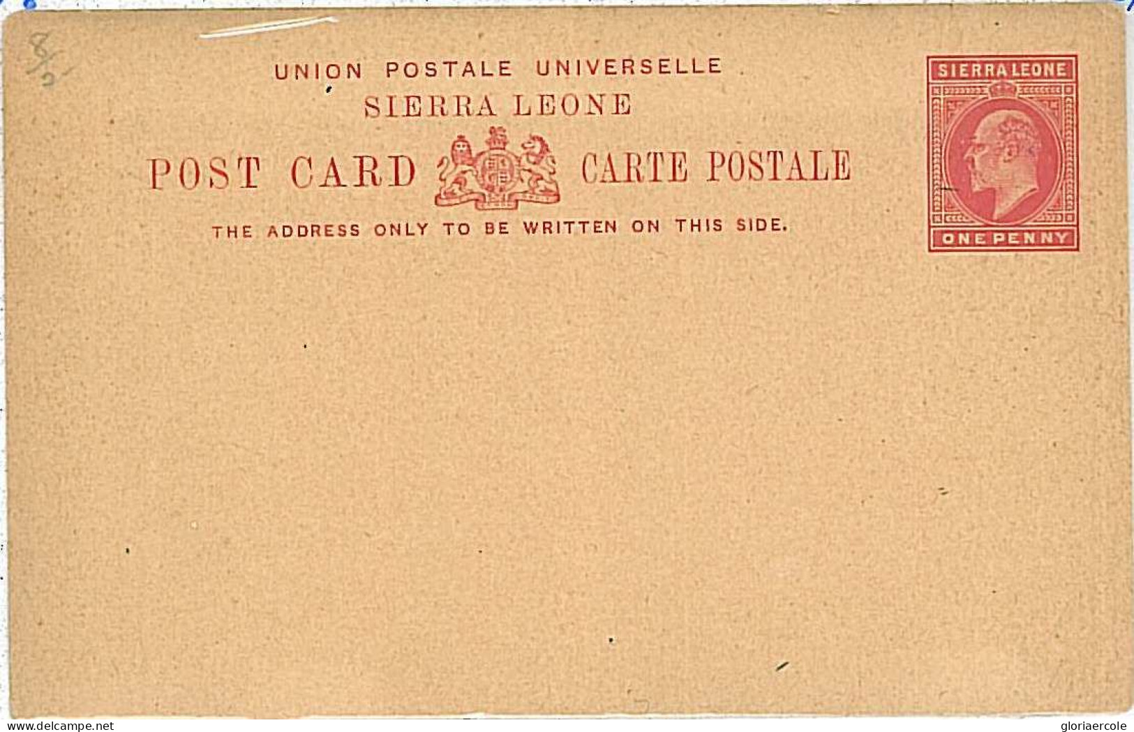 15512 - SIERRA LEONE - Postal History - POSTAL STATIONERY Card - Sierra Leone (...-1960)