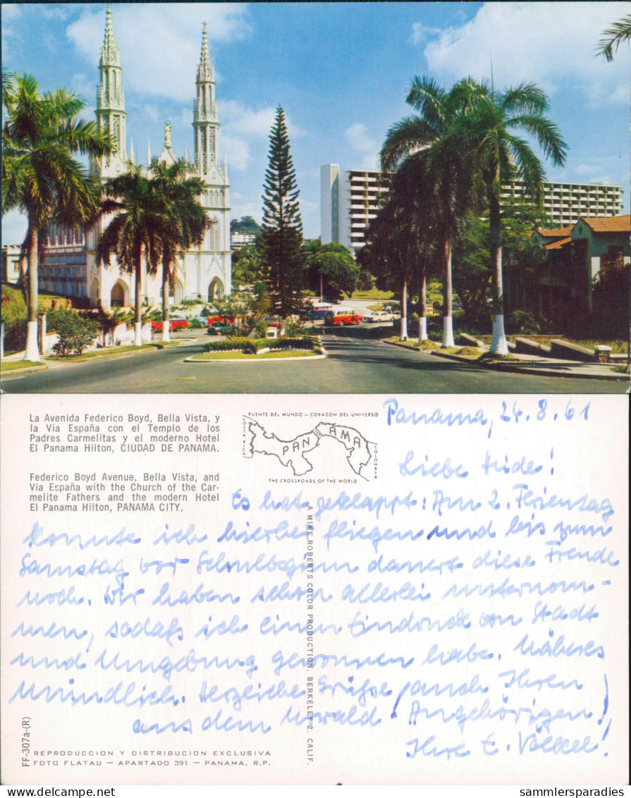 UA091 AK Panama - Church O.t. Carmelite Fathers & Hotel - Panama