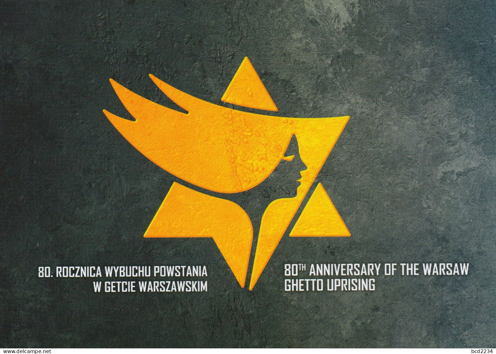 POLAND 2023 POLISH POST SPECIAL LIMITED EDITION FOLDER: 80TH ANNIVERSARY WARSAW NAZI GERMANY GHETTO UPRISING WW2 JUDAICA - Briefe U. Dokumente