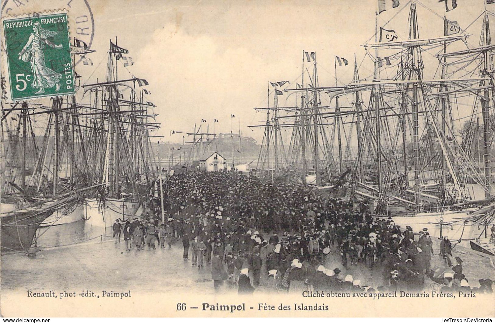 France - Paimpol - Fête De Islandais - Edit Renault - Bateau - Voilier - Animé - Carte Postale Ancienne - Paimpol