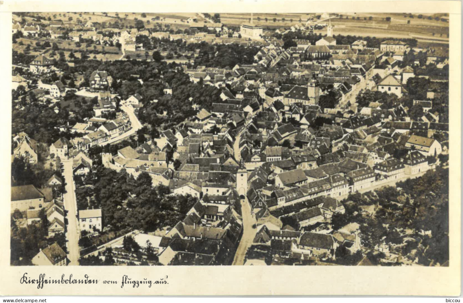 Cp KIRCHHEIMBOLANDEN 1945 (écrite De Bolanden) (vue Aérienne) - Kirchheimbolanden