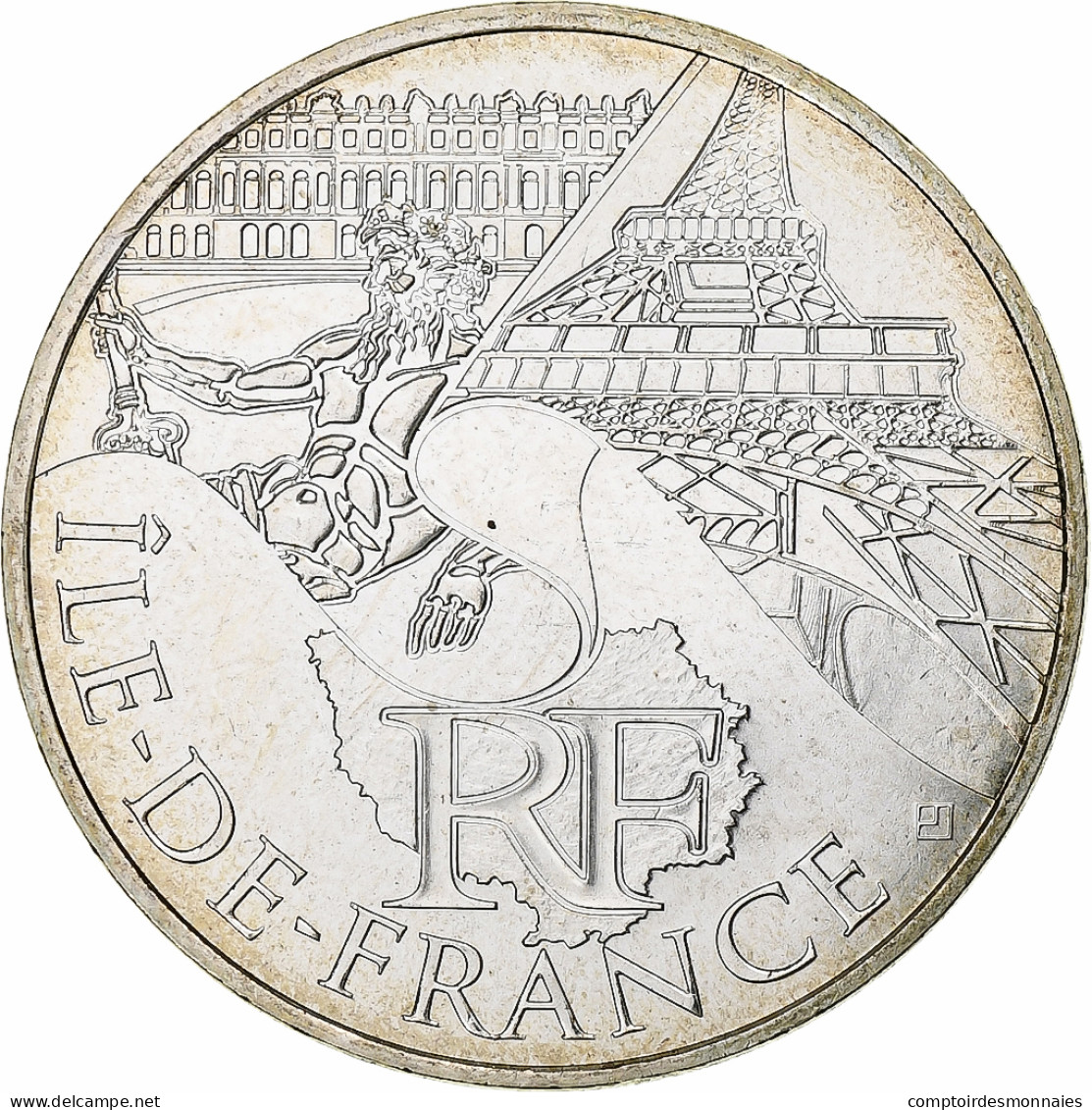 France, 10 Euro, Monnaie De Paris, Ile De France, 2011, Paris, Argent, SPL - France