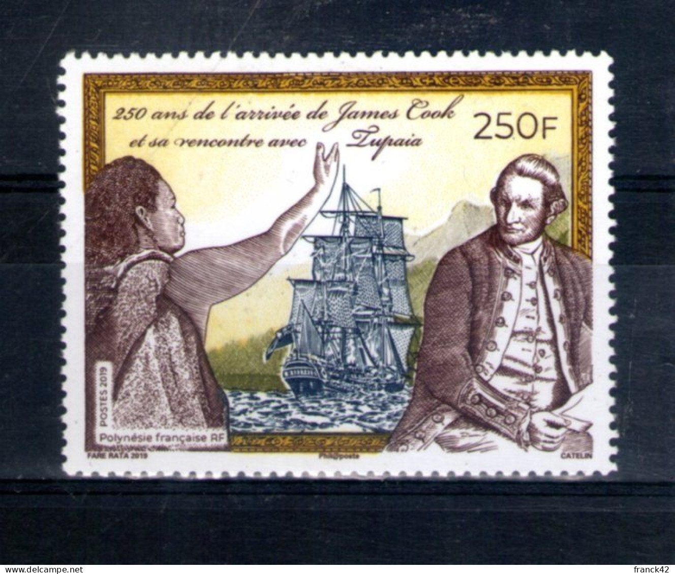 Polynésie Française. 250e Anniversaire De L'arrivée De Cook. 2019 - Neufs