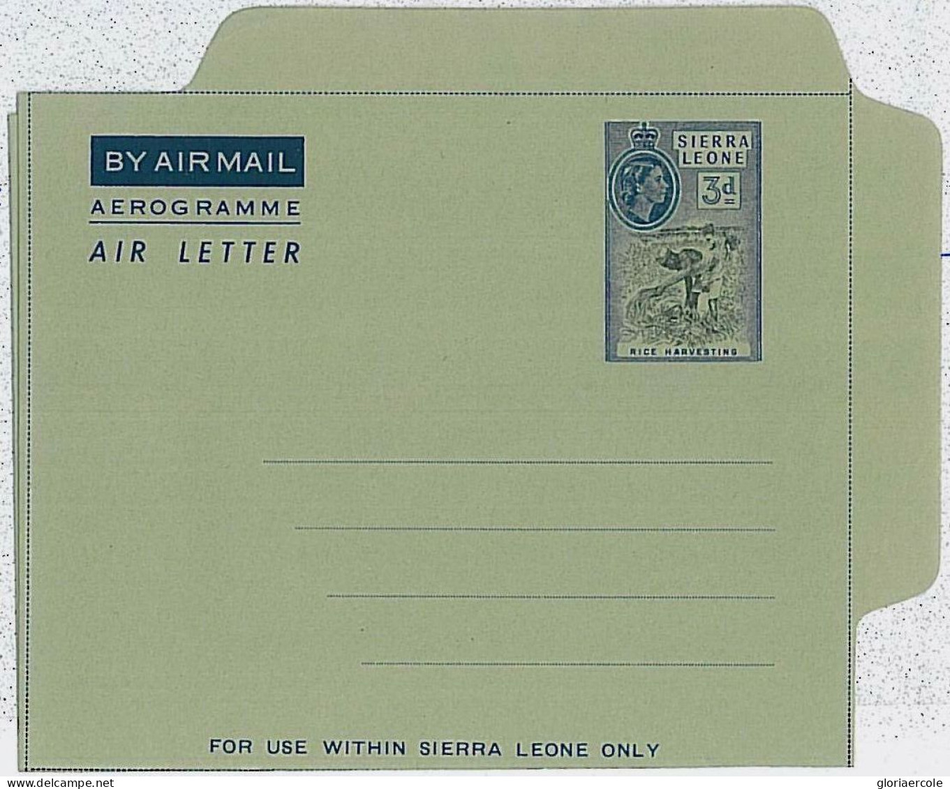 36364  - SIERRA LEONE - Postal History - AEROGRAMME : For Internal Use Only!! Not Quoted In KESSLER ! - Sierra Leone (...-1960)
