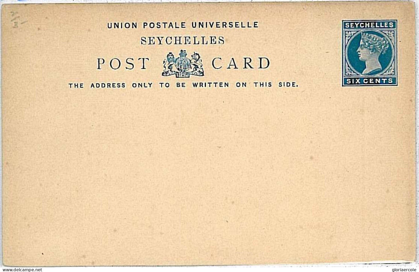 15502 - SEYCHELLES  - POSTAL HISTORY - STATIONER CARD  Higgings & Gage # 2 - Seychelles (...-1976)