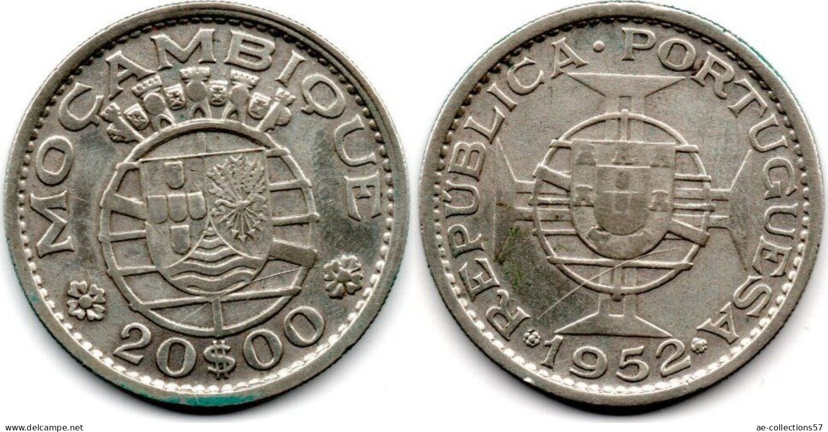 MA 29119 / Mozambique 20 Escudos 1952 TTB - Mozambico