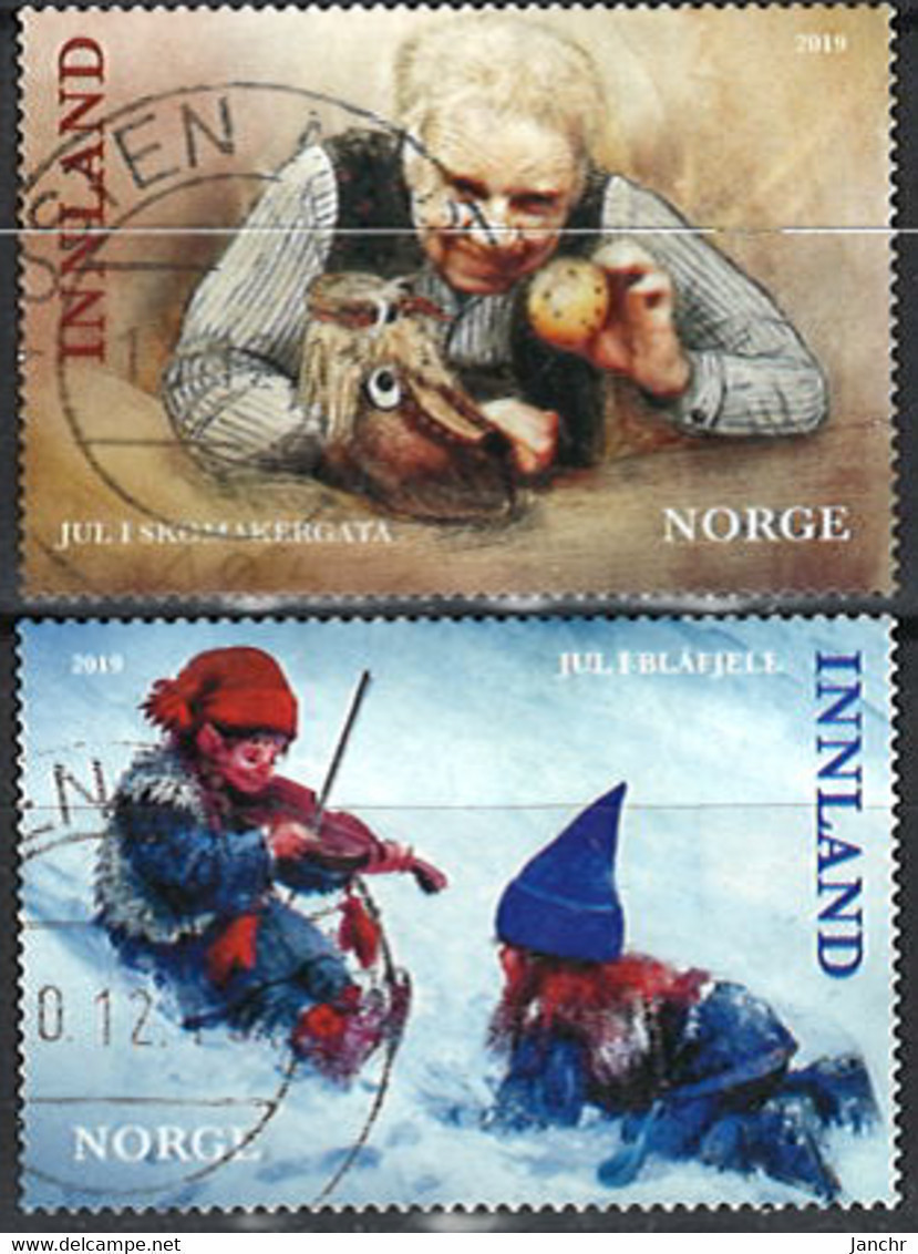 Norwegen Norway 2019. Mi.Nr. 2011-2012, Used O - Used Stamps