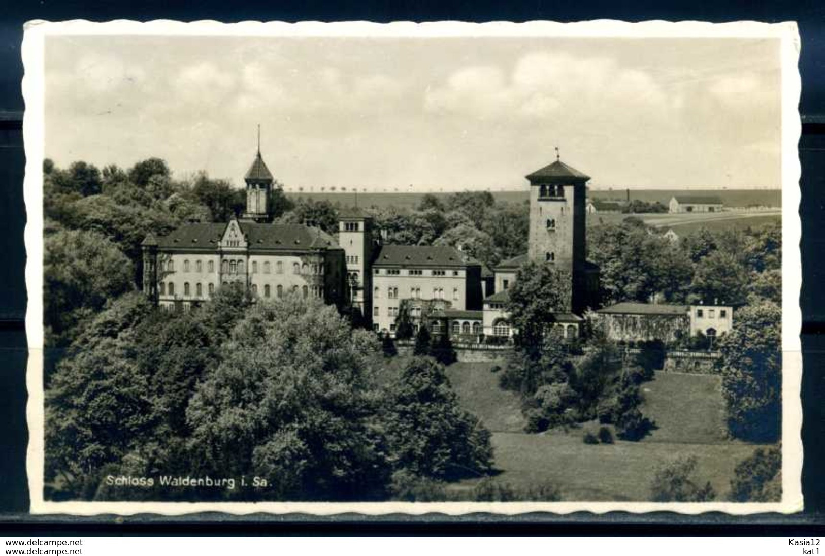 K07466)Ansichtskarte: Schloss Waldenburg - Waldenburg (Sachsen)