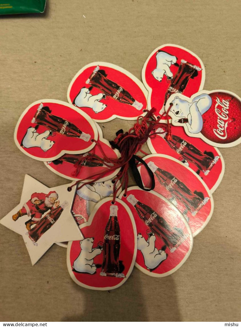 Collection Lot 11 Pieces Old Christmas Decorations, COCA COLA - Household Necessity