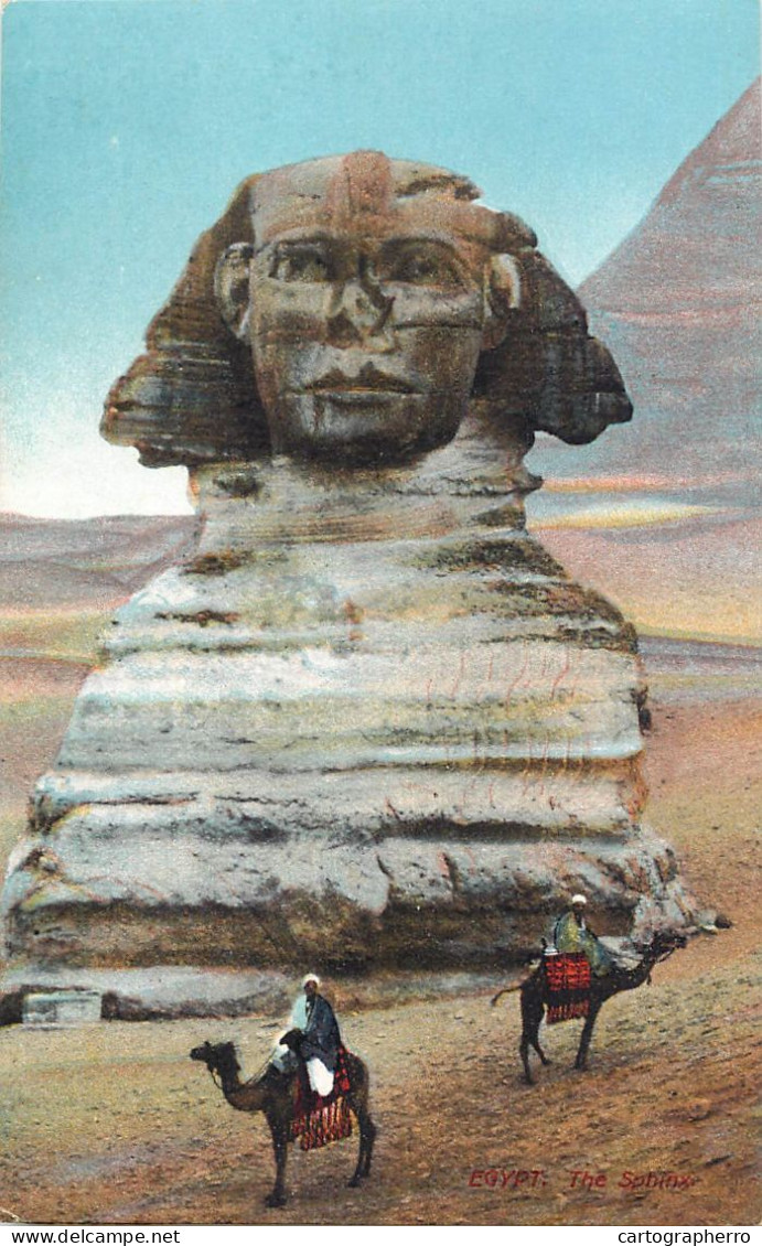 Egypt Sphinx And Camel Bedouins - Sfinge