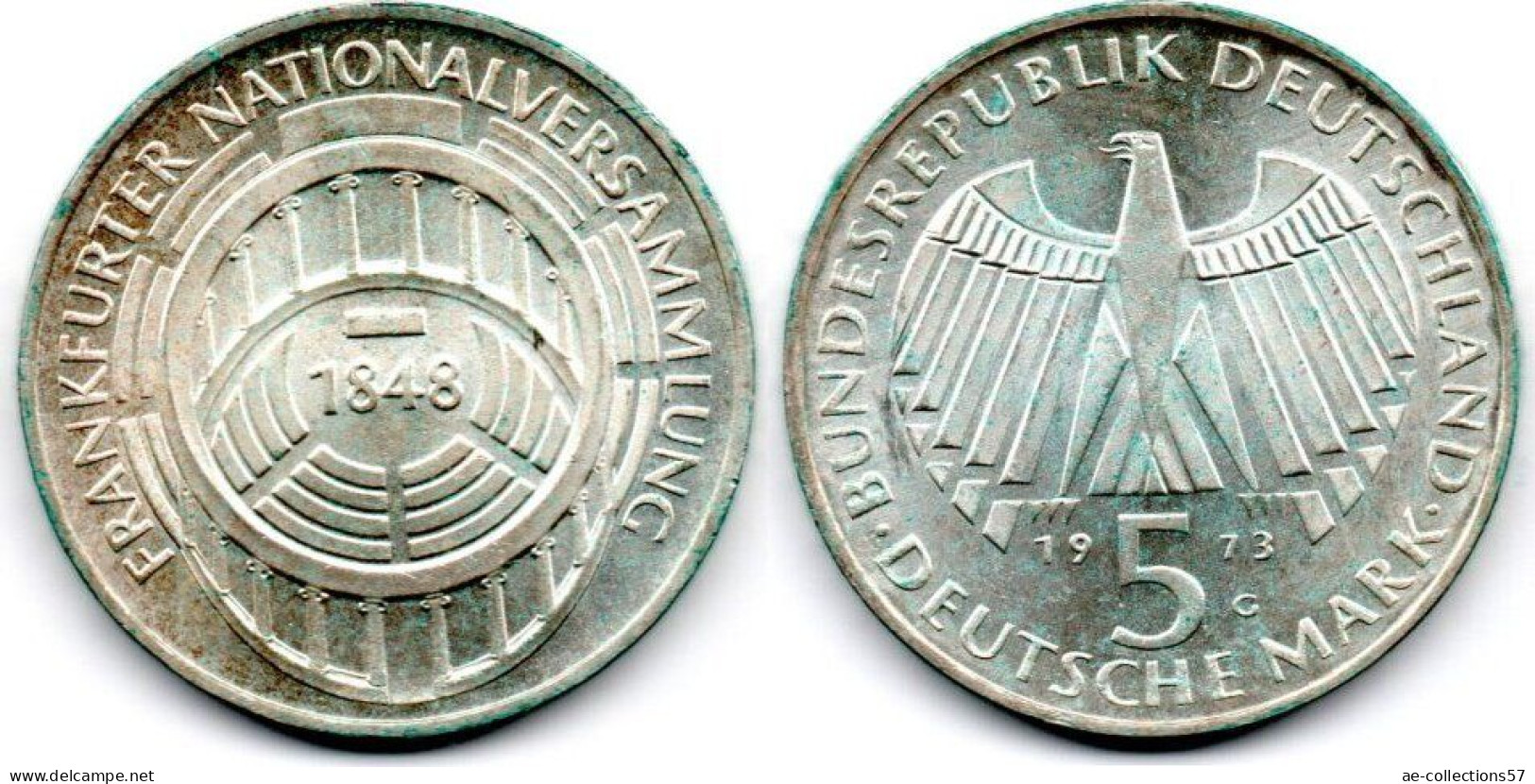 MA 29132 / Allemagne - Deutschland - Germany 5 Mark 1973 G SPL - 5 Marcos