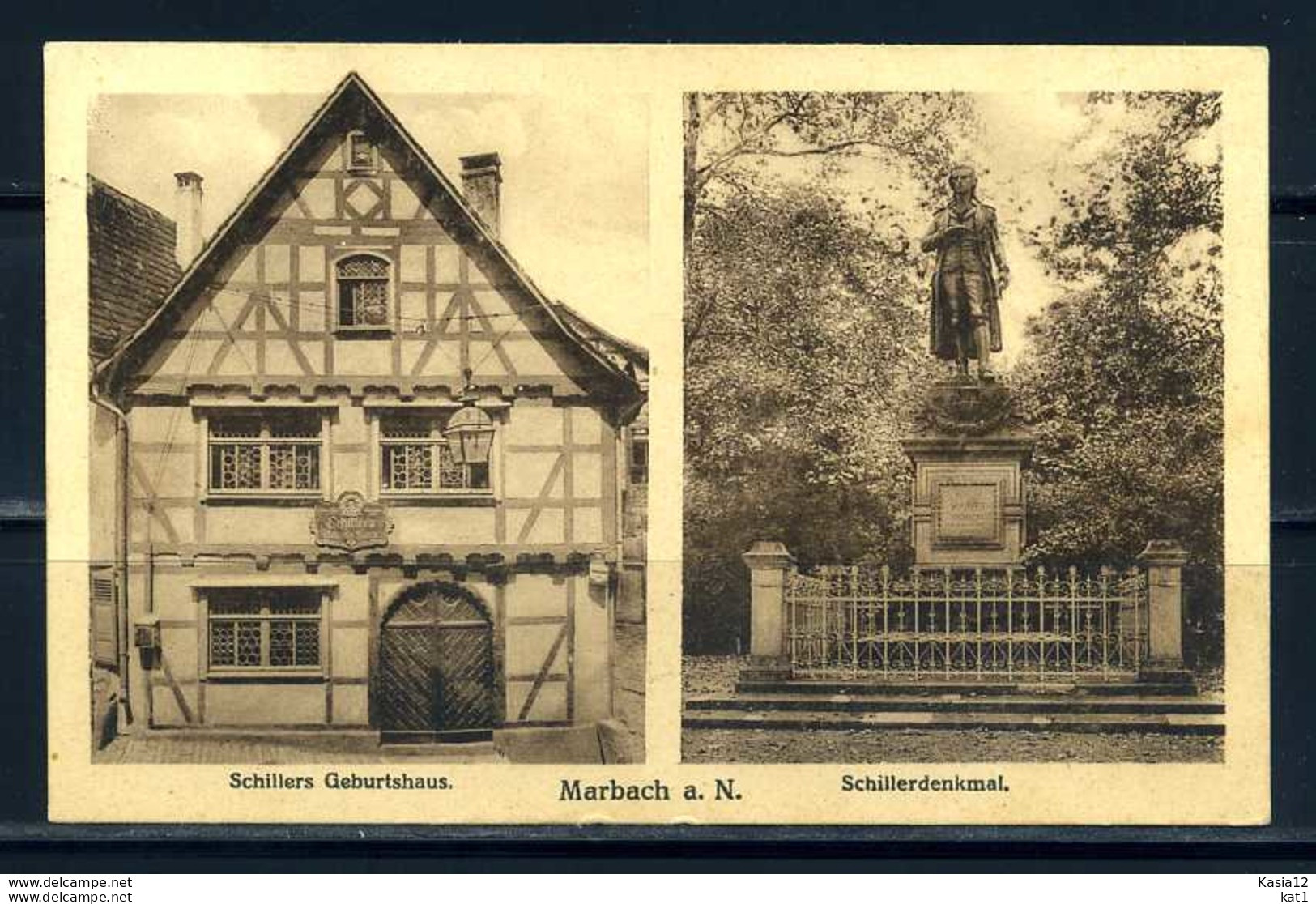 K07962)Ansichtskarte: Marbach, Schiller-Geburtshaus - Marbach
