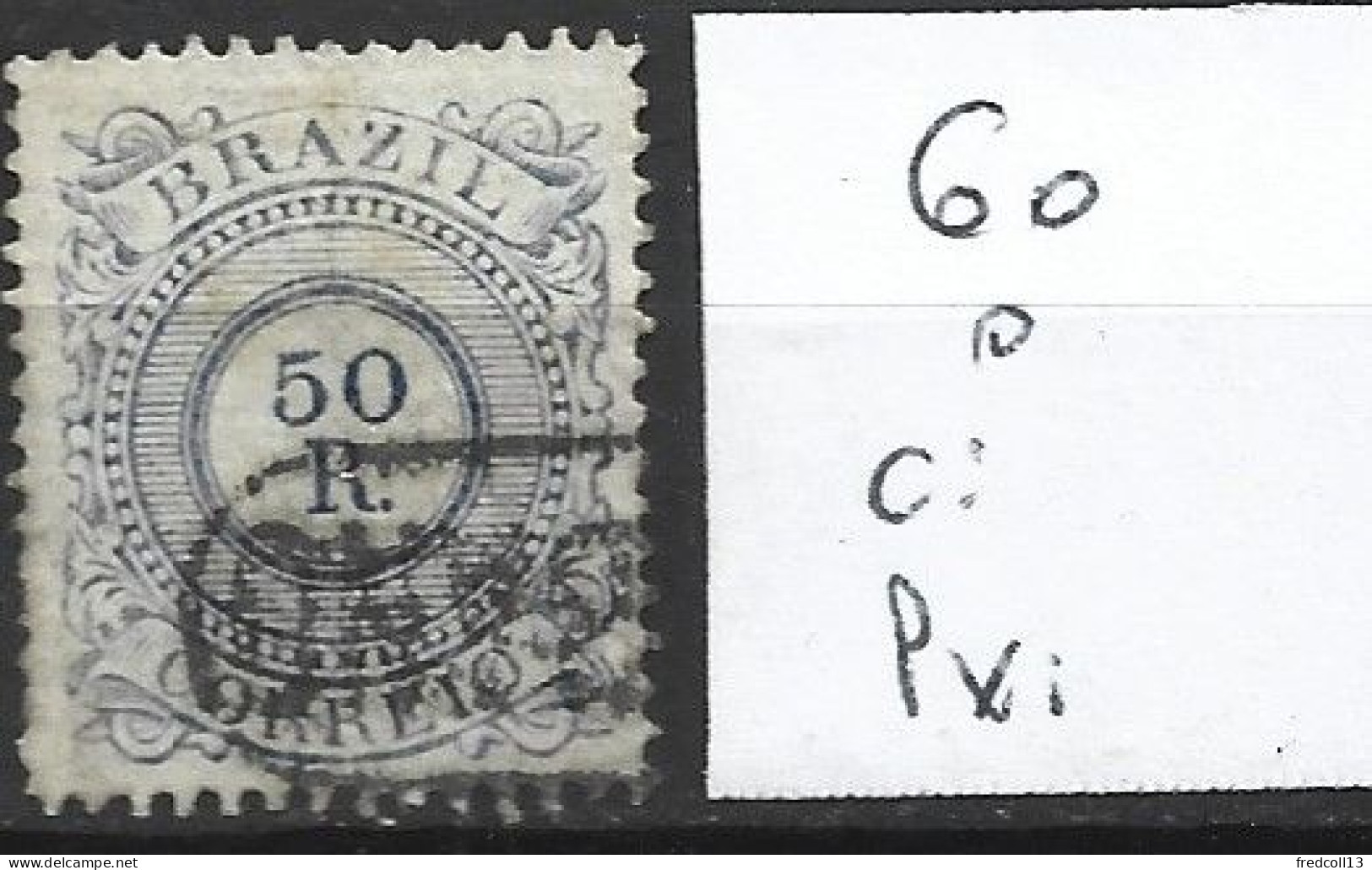 BRESIL 60 Oblitéré Côte 5 € - Used Stamps