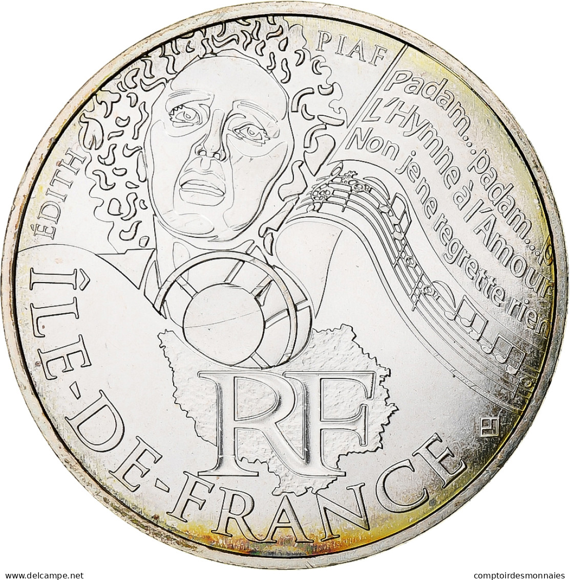 France, 10 Euro, 2012, Paris, Ile De France, SPL, Argent, KM:1875 - France