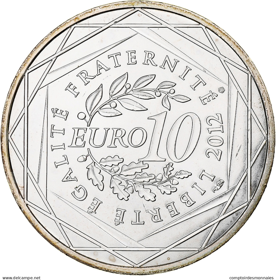 France, 10 Euro, 2012, Paris, Ile De France, SPL, Argent, KM:1875 - France