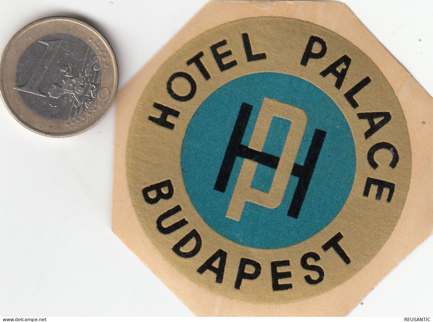 ETIQUETA - STICKER - LUGGAGE LABEL   HOTEL PALACE - BUDAPEST HONGRIE - HUNGARY - Etiquetas De Hotel