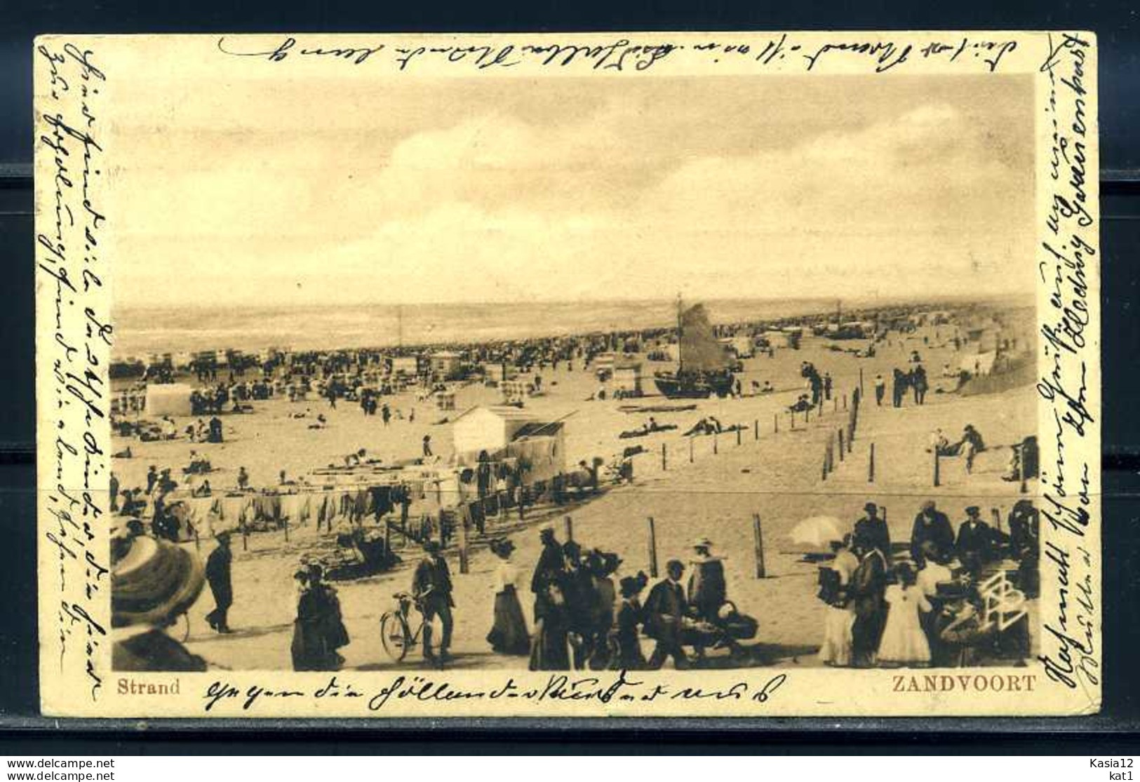 K09186)Ansichtskarte: Tandvoort, Strand - Zandvoort