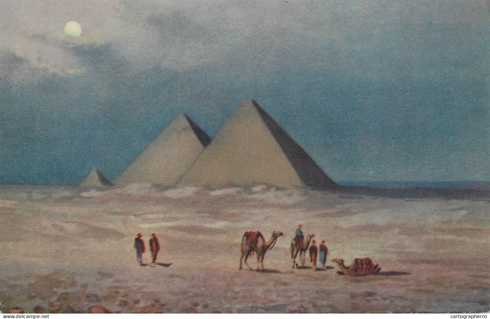 Postcard Egypt Cairo Les Pyramides - Pyramiden