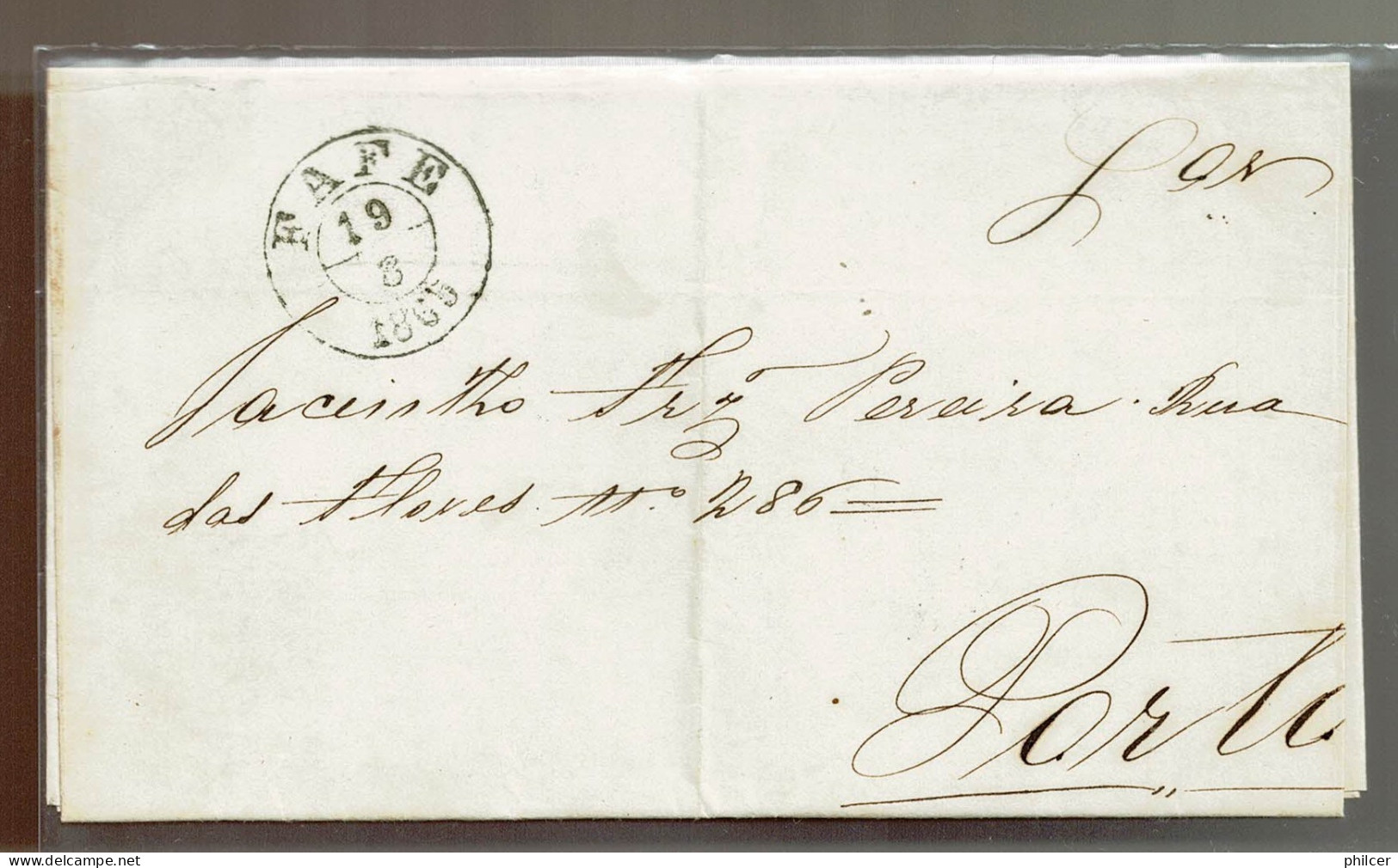 Portugal, 1863, # 16, Fafe-Lisboa - Cartas & Documentos