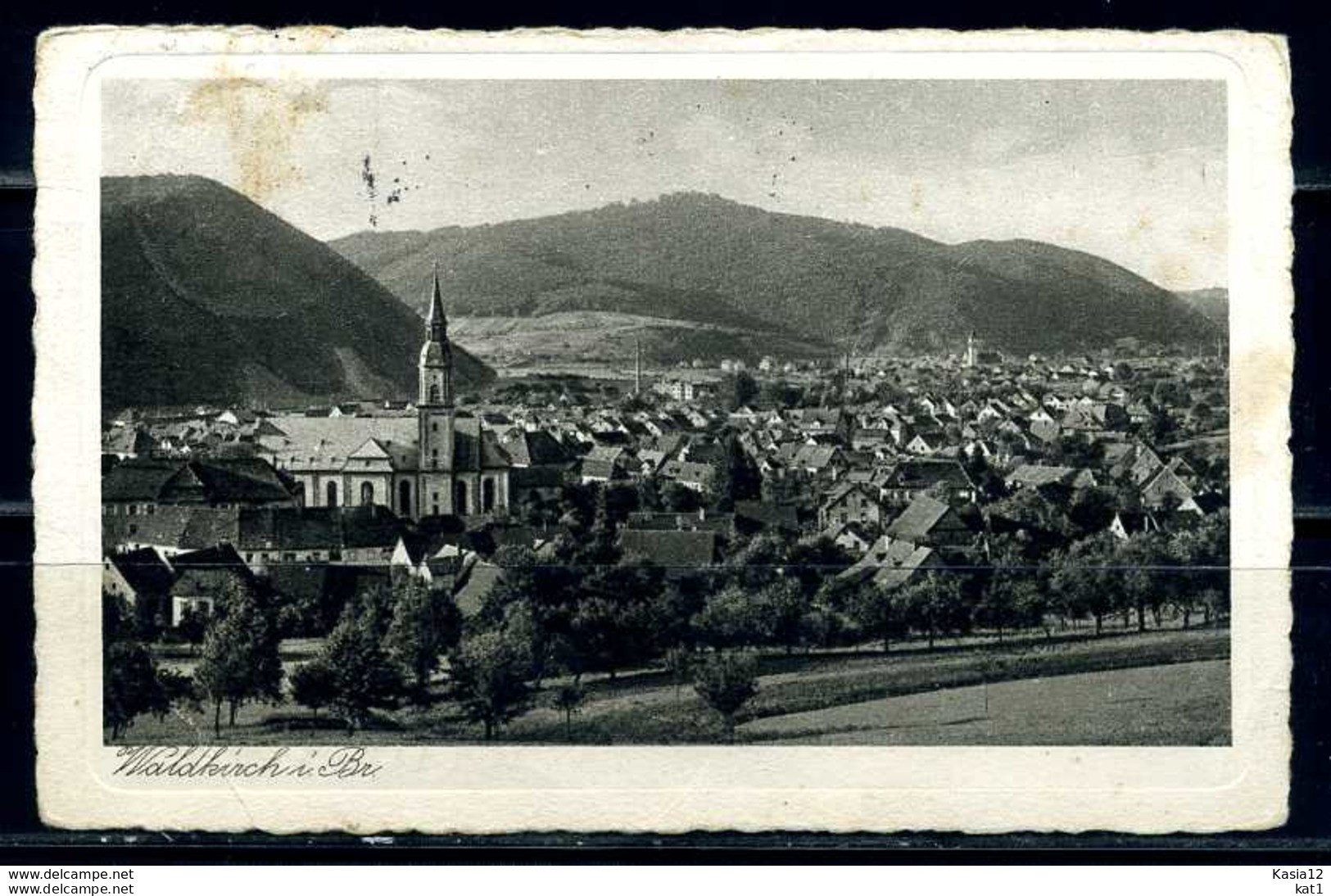 K09598)Ansichtskarte: Waldkirch, Totale - Waldkirch