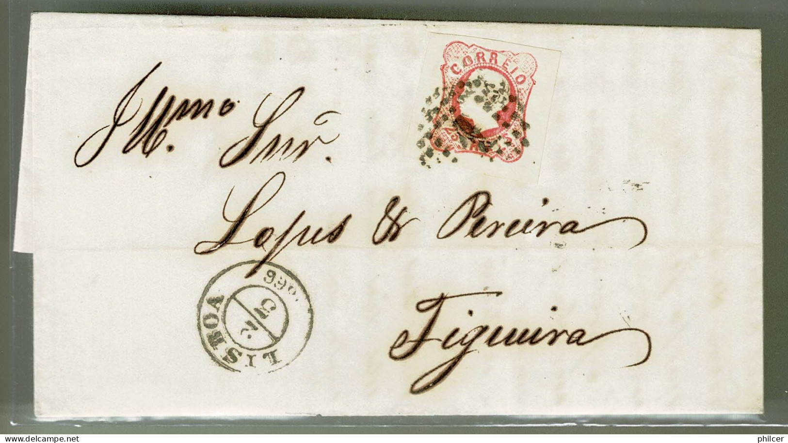 Portugal, 1866, # 16, Lisboa-Figueira - Covers & Documents