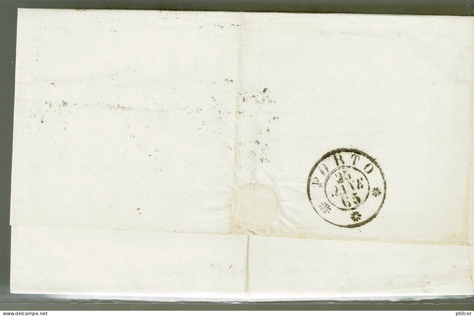 Portugal, 1864, # 16, Lisboa-Porto - Lettres & Documents