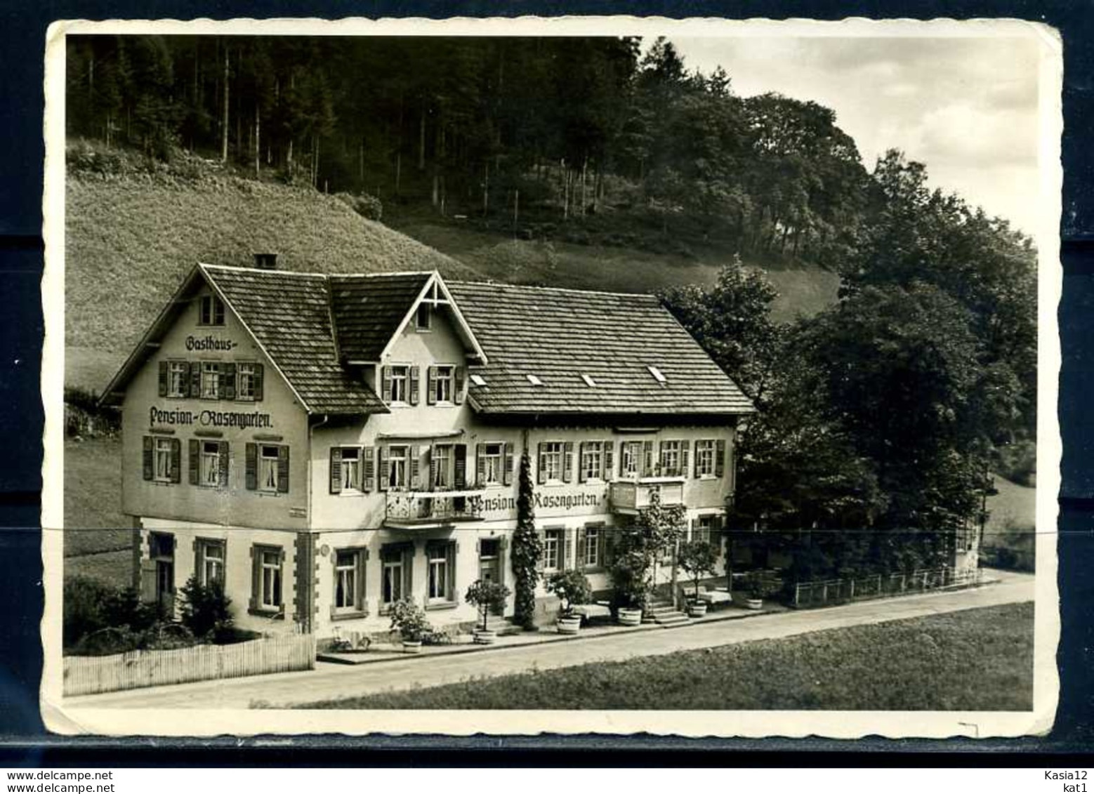 K10205)Ansichtskarte: Bad Rippoldsau, Gasthaus Rosengarten - Bad Rippoldsau - Schapbach