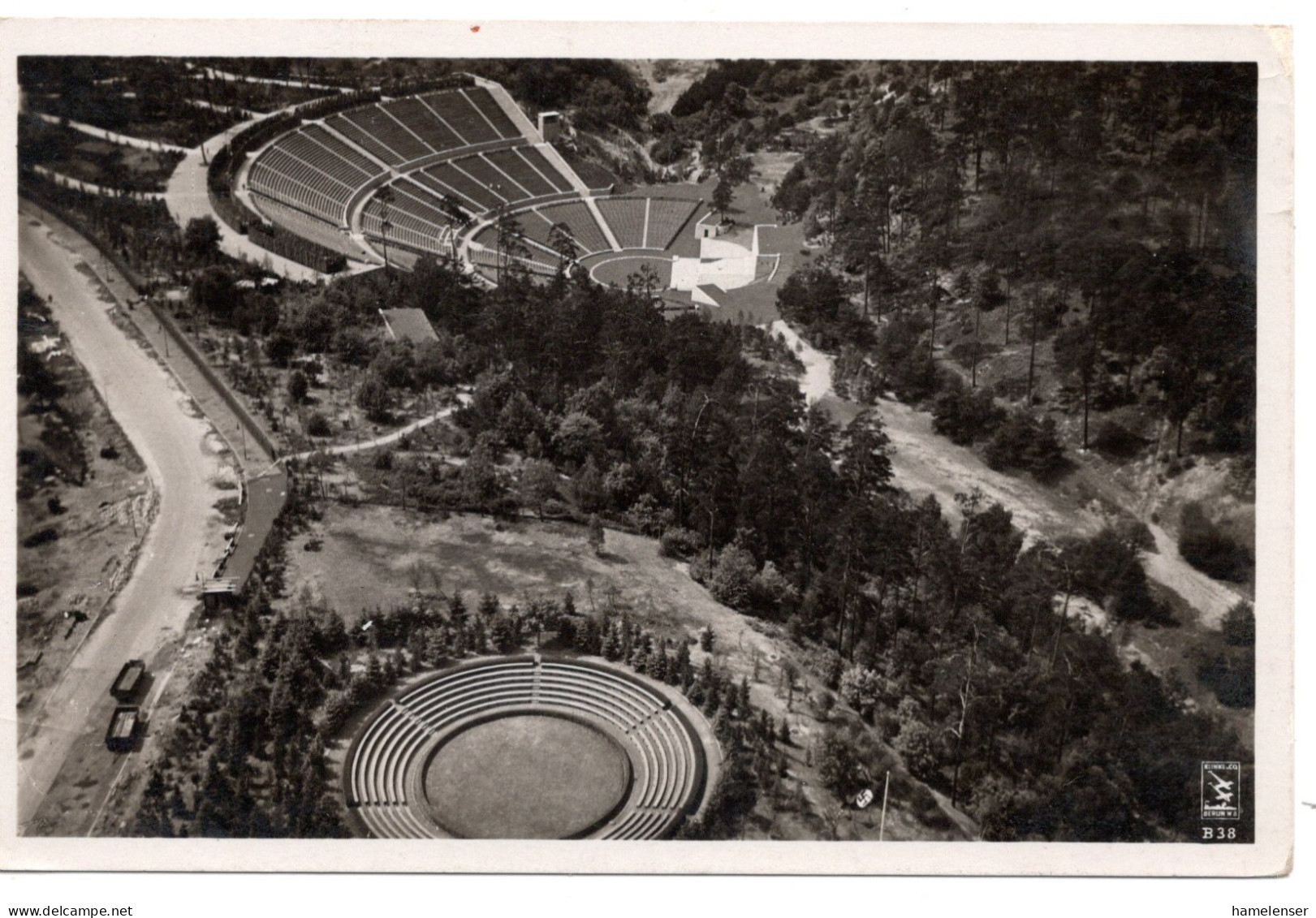 61120 - Deutsches Reich - 1936 - Ans.-Kte. "Dietrich-Eckardt-Buehne", Ungebraucht - Olympische Spiele