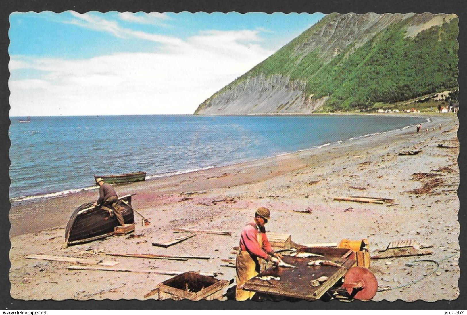 Gaspé Nord Gaspésie Québec - Retour Des Pêcheurs à Mont St Pierre - Uncirculated  Non Circulée - Par Unic -No: 21693-C - Gaspé