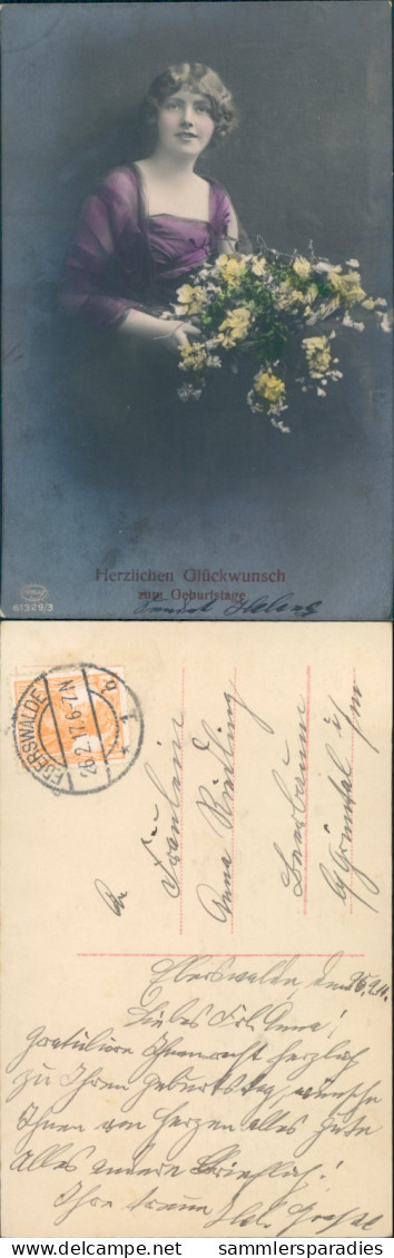 X273 AK Grußkarte Geburtstag Siehe Bild Gel. 1917 Eberswalde - Anniversaire