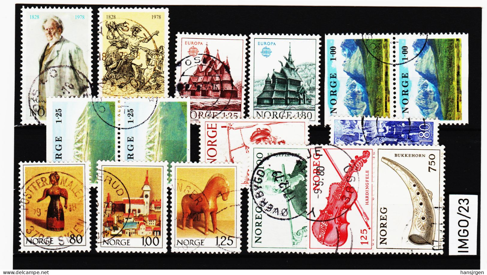 IMGO/23 N O R W E G E N Gestempeltes LOT Aus 1978 Z Ä H N U N G SIEHE ABBILDUNG - Used Stamps