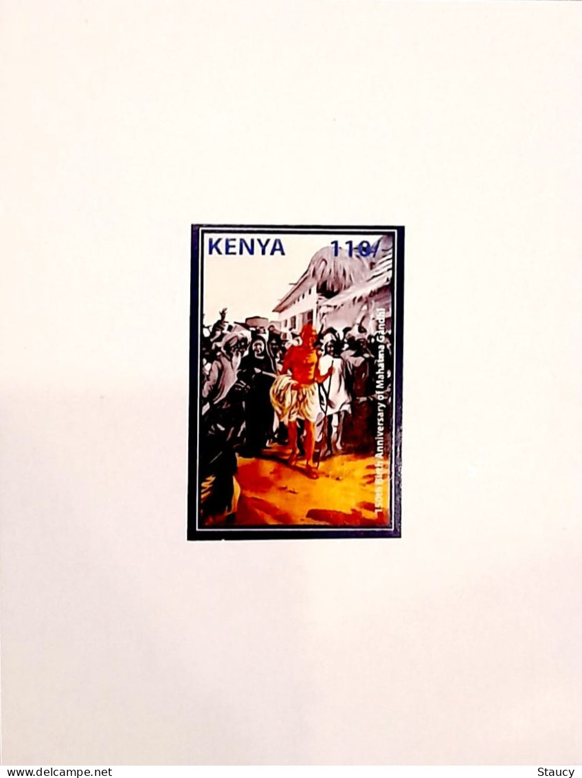 KENYA 2020 150th. BIRTH ANNIVERSARY Of MAHATMA GANDHI DELUXE PROOF / Die Proof As Per Scan Only One Available - Mahatma Gandhi