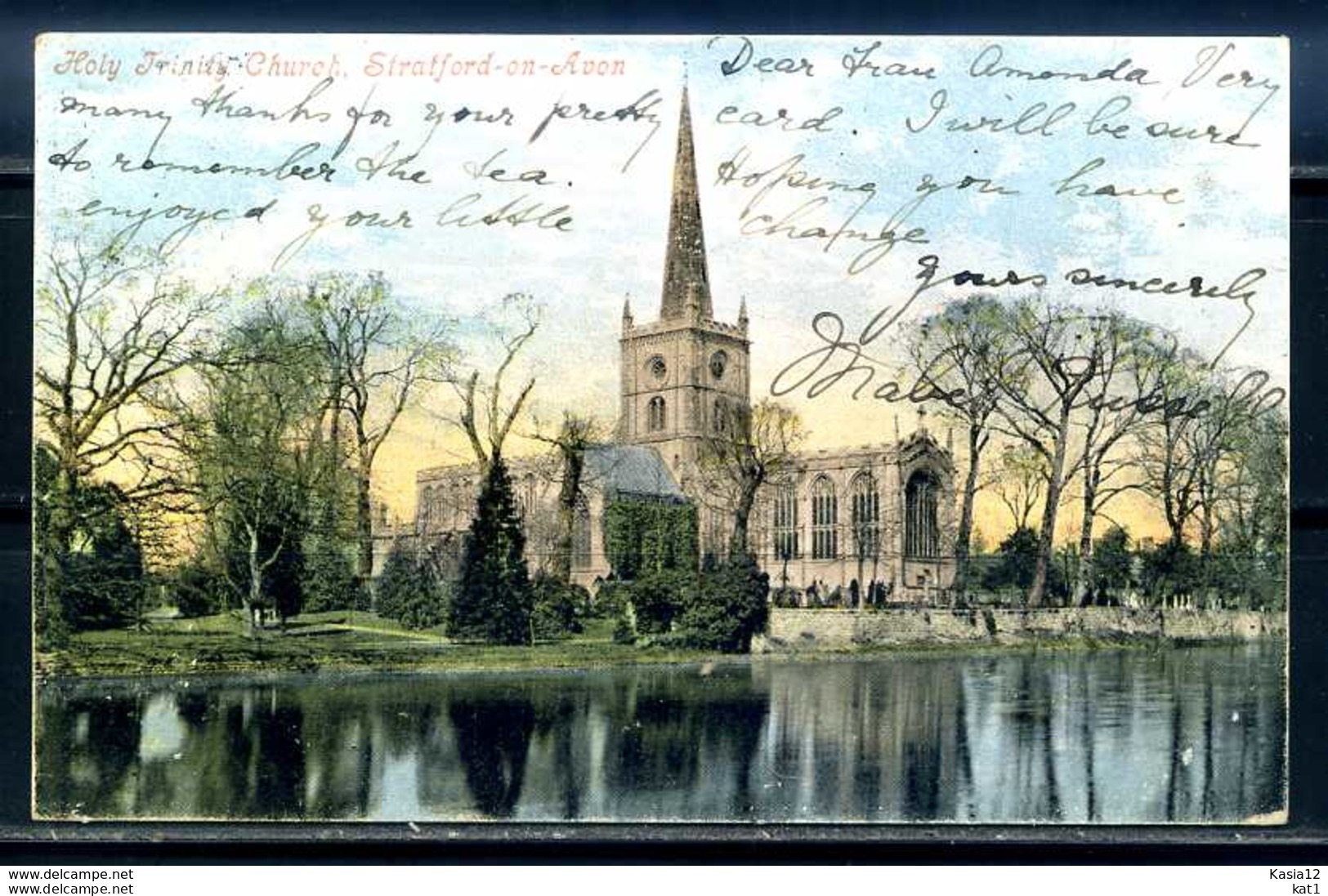 K10951)Ansichtskarte: Stratford Upon Avon, Trinity Church - Stratford Upon Avon