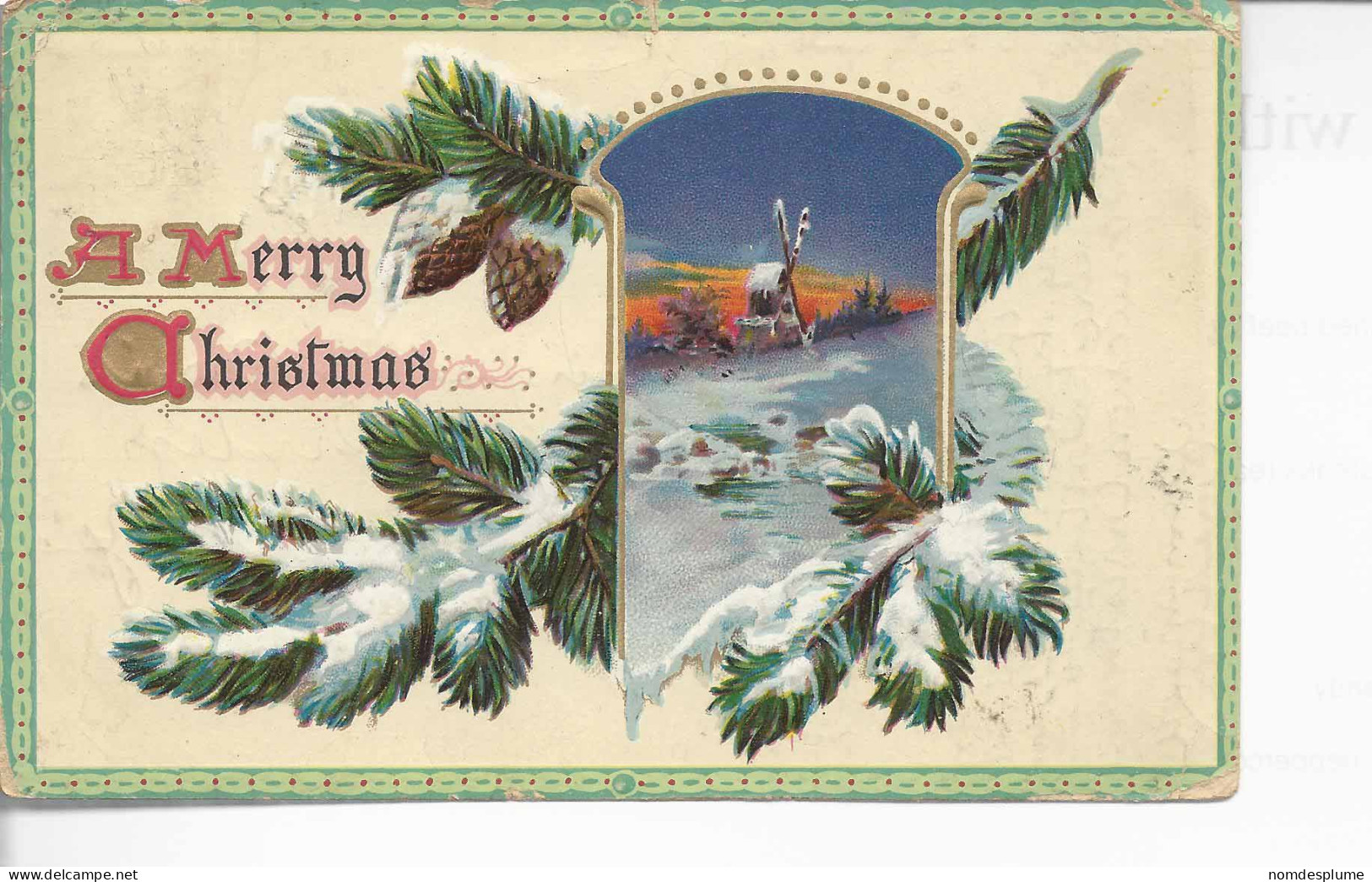 26288) Canada Ontario Closed Postmark Cancel Postcard Christmas - Brieven En Documenten