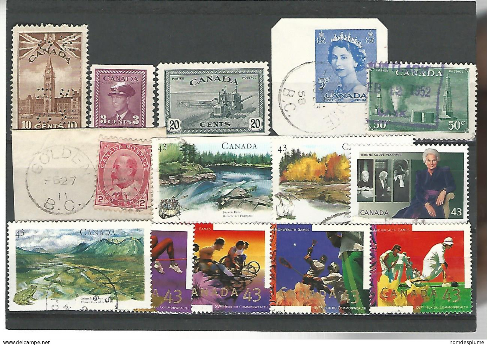54521 ) Collection Canada  King Queen Perfin - Collections