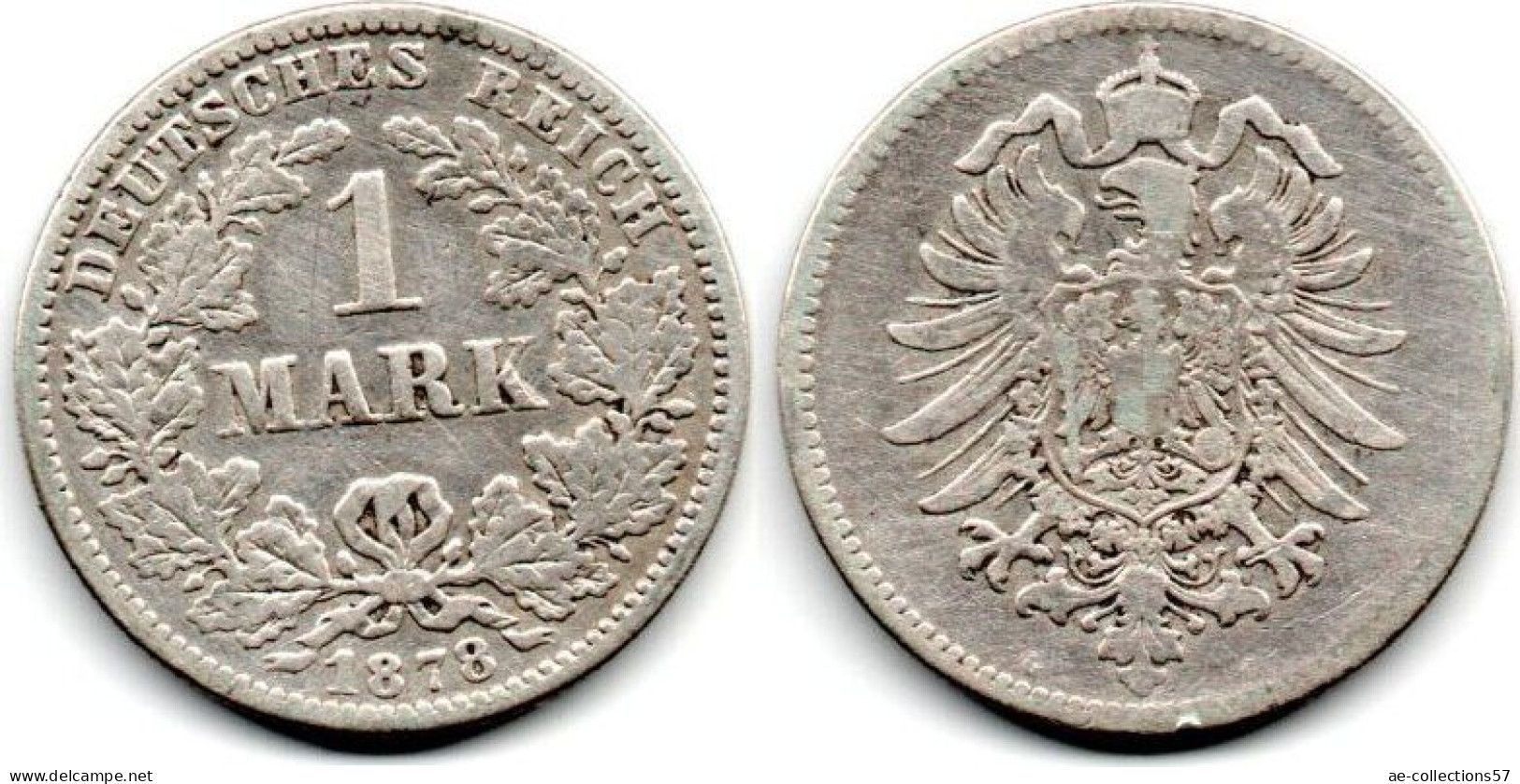 MA 29146  / Allemagne - Deutschland - Germany 1 Mark 1878 G TB - 1 Mark