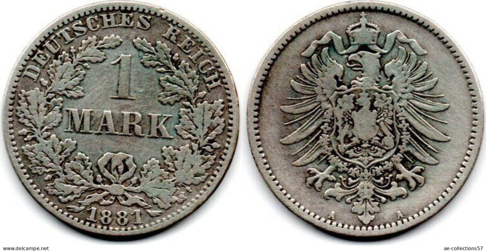 MA 29149  / Allemagne - Deutschland - Germany 1 Mark 1881 D TB+ - 1 Mark