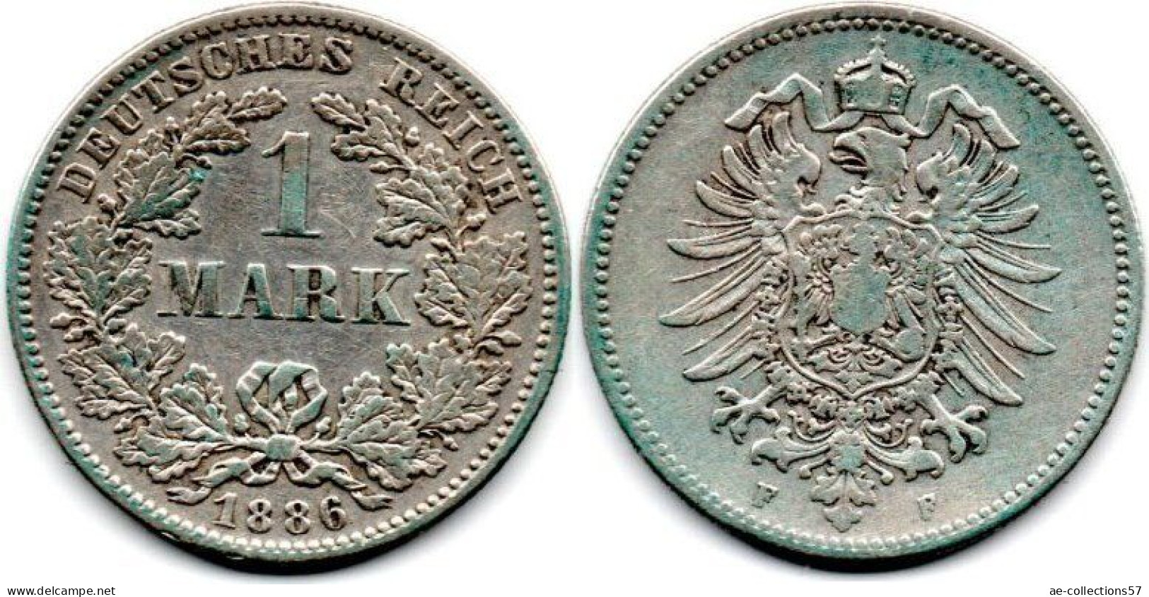 MA 29150  / Allemagne - Deutschland - Germany 1 Mark 1886 F TB+ - 1 Mark