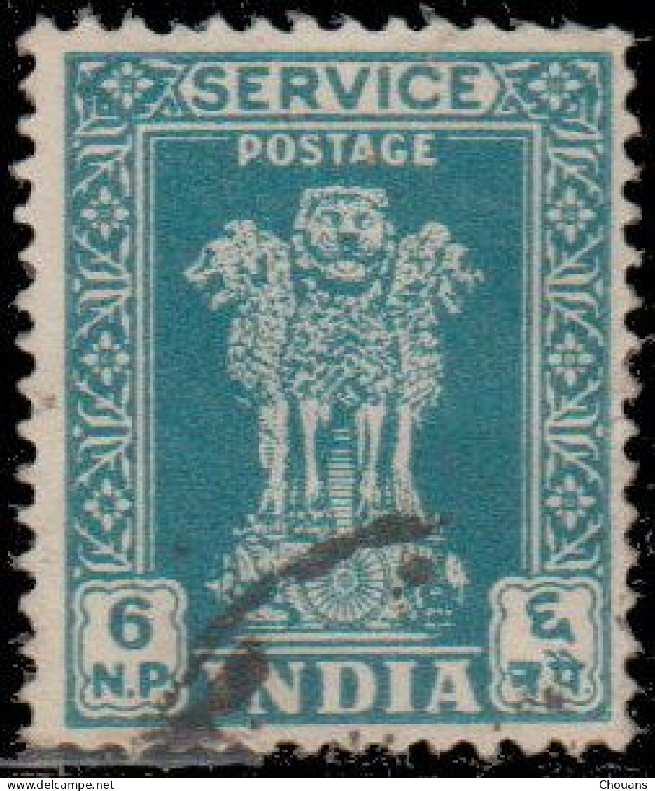 Inde Service 1957/58 - S 18 - 6 Np Colonne D'Asoka - Dienstzegels