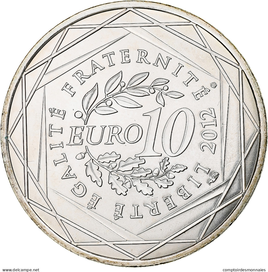 France, 10 Euro, Haute Normandie, 2012, Paris, SPL, Argent, Gadoury:EU514 - France