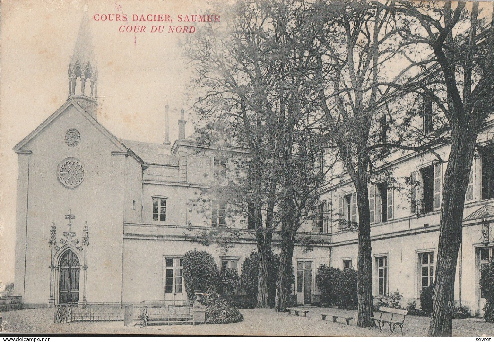 SAUMUR , COURS DACIER COUR DU NORD - Saumur