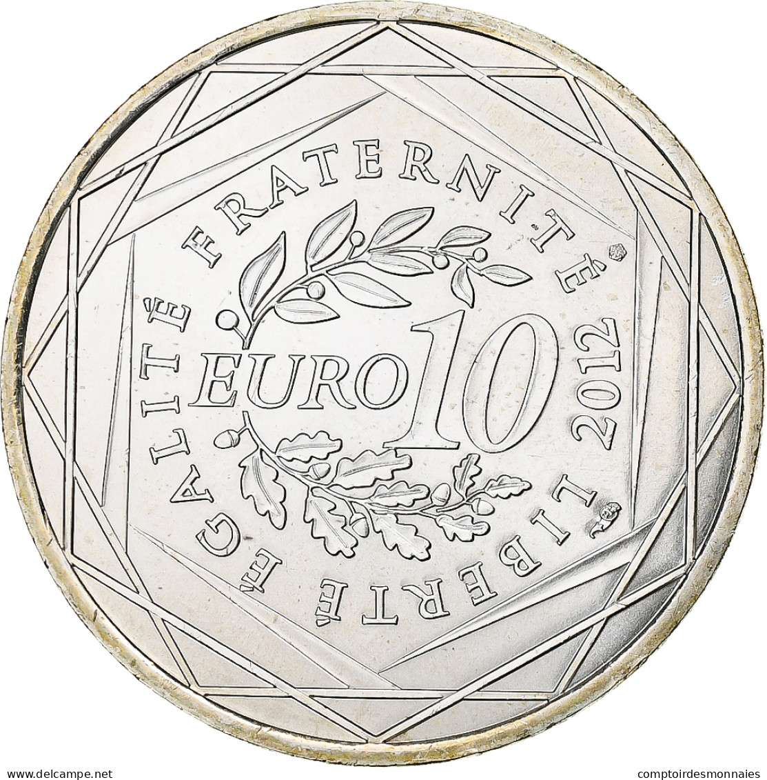 France, 10 Euro, Bourgogne, 2012, Paris, SPL, Argent, Gadoury:EU514, KM:1867 - France