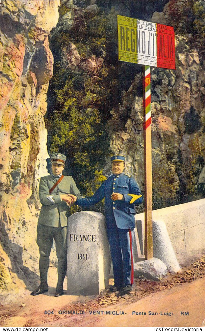 Italie - Grimaldi - Ventimiglia - Ponte San Luigi - Animé - Colorisé-  Carte Postale Ancienne - Sonstige & Ohne Zuordnung