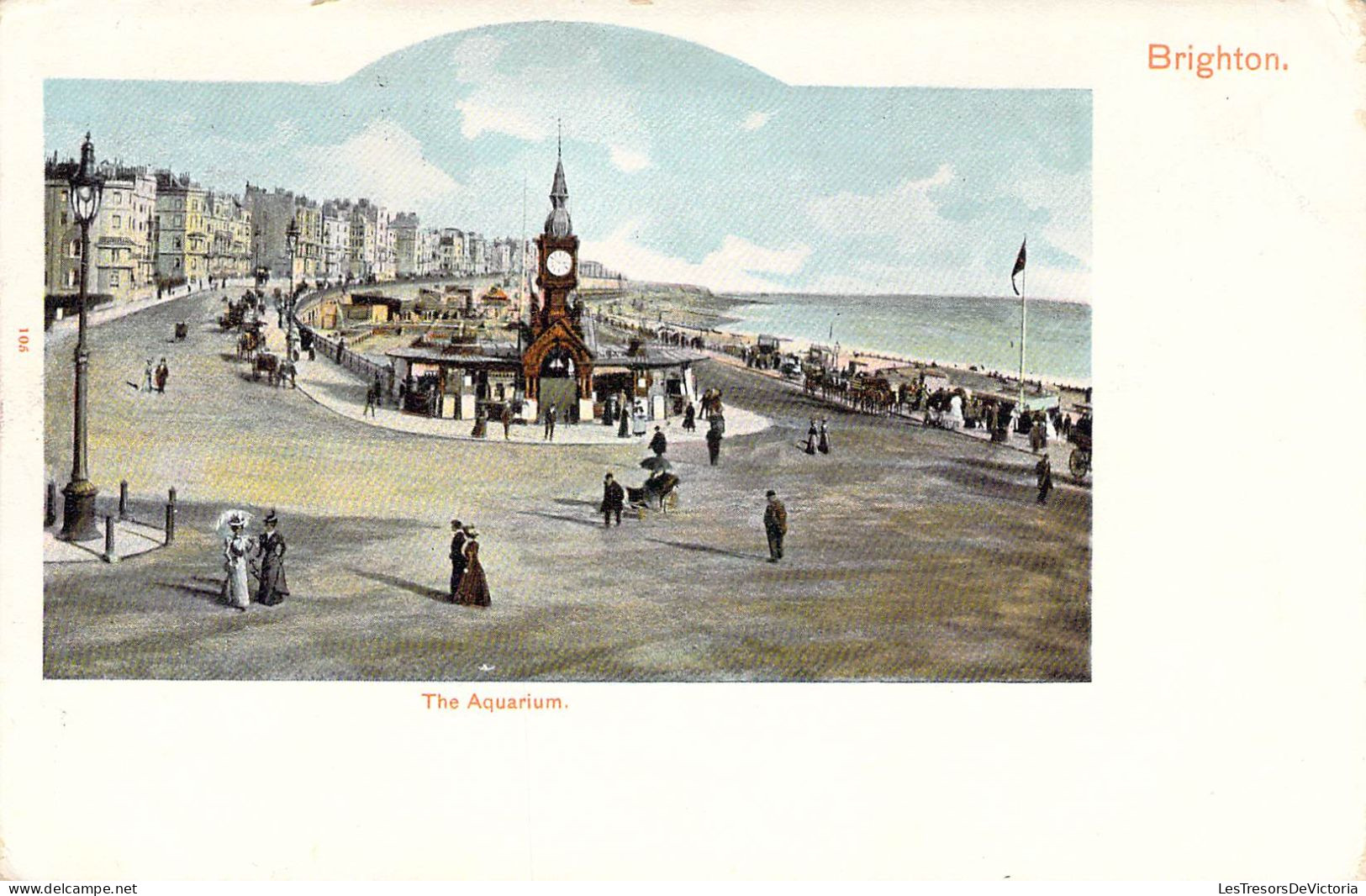 Angleterre - Brighton - The Aquarium - Colorisé - Animé - Horloge -  Carte Postale Ancienne - Brighton