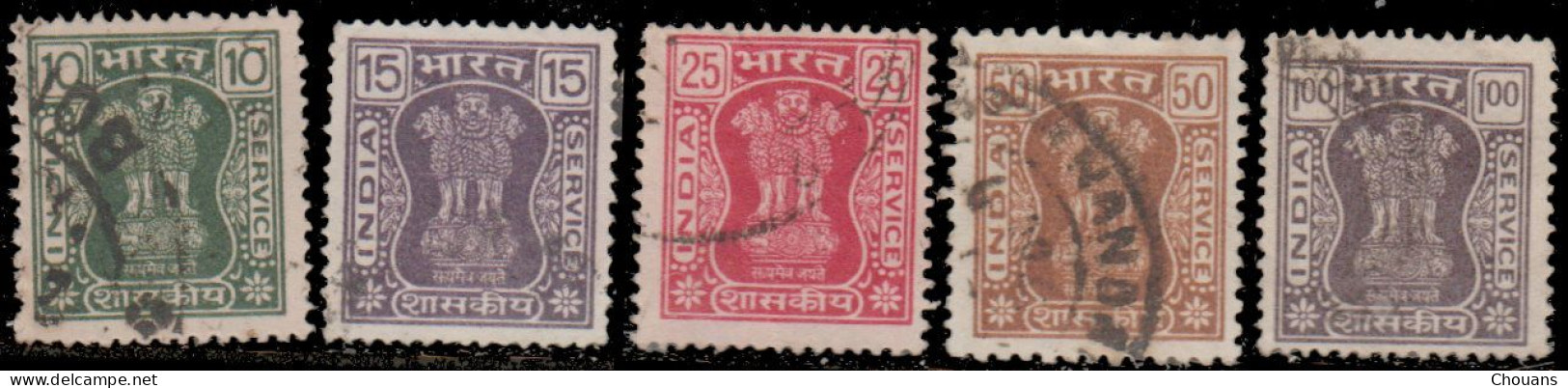 Inde Service 1975 - S 55/62 - Colonne D'Asoka (5 V) - Official Stamps