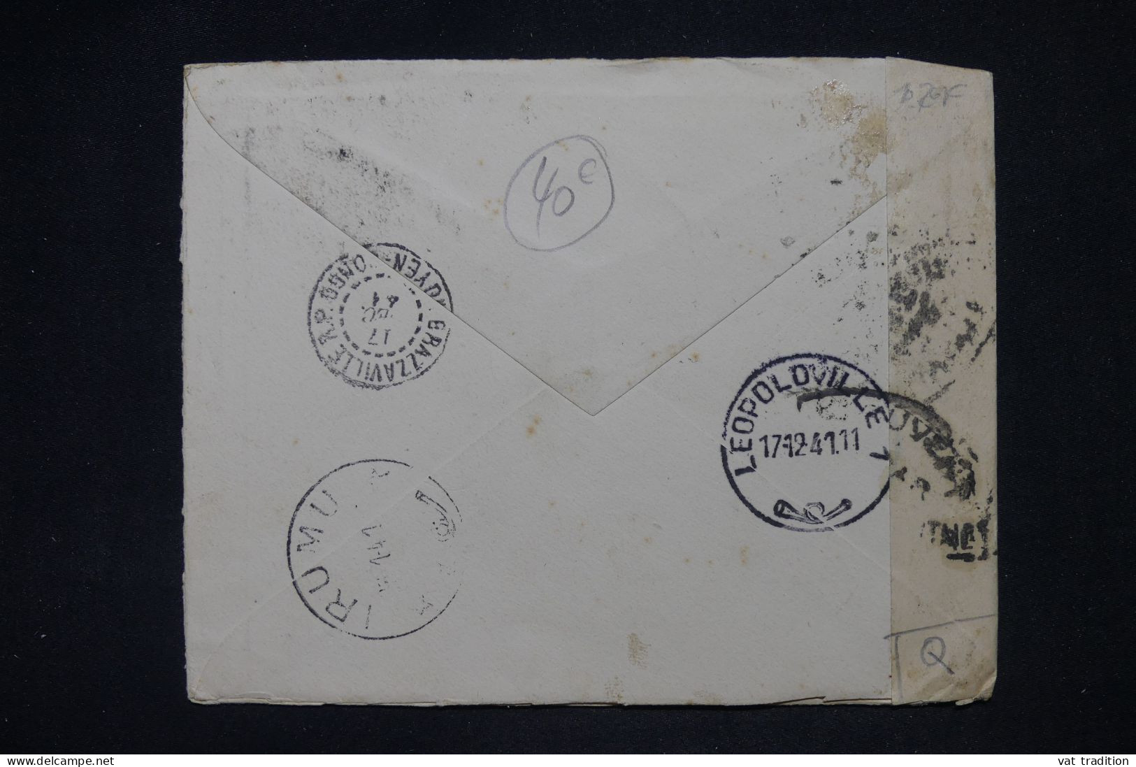 KENYA OUGANDA ET TANGANYIKA - Enveloppe Pour Le Cameroun Français En 1941 Avec Conytrôle Postal - L 148815 - Kenya, Uganda & Tanganyika