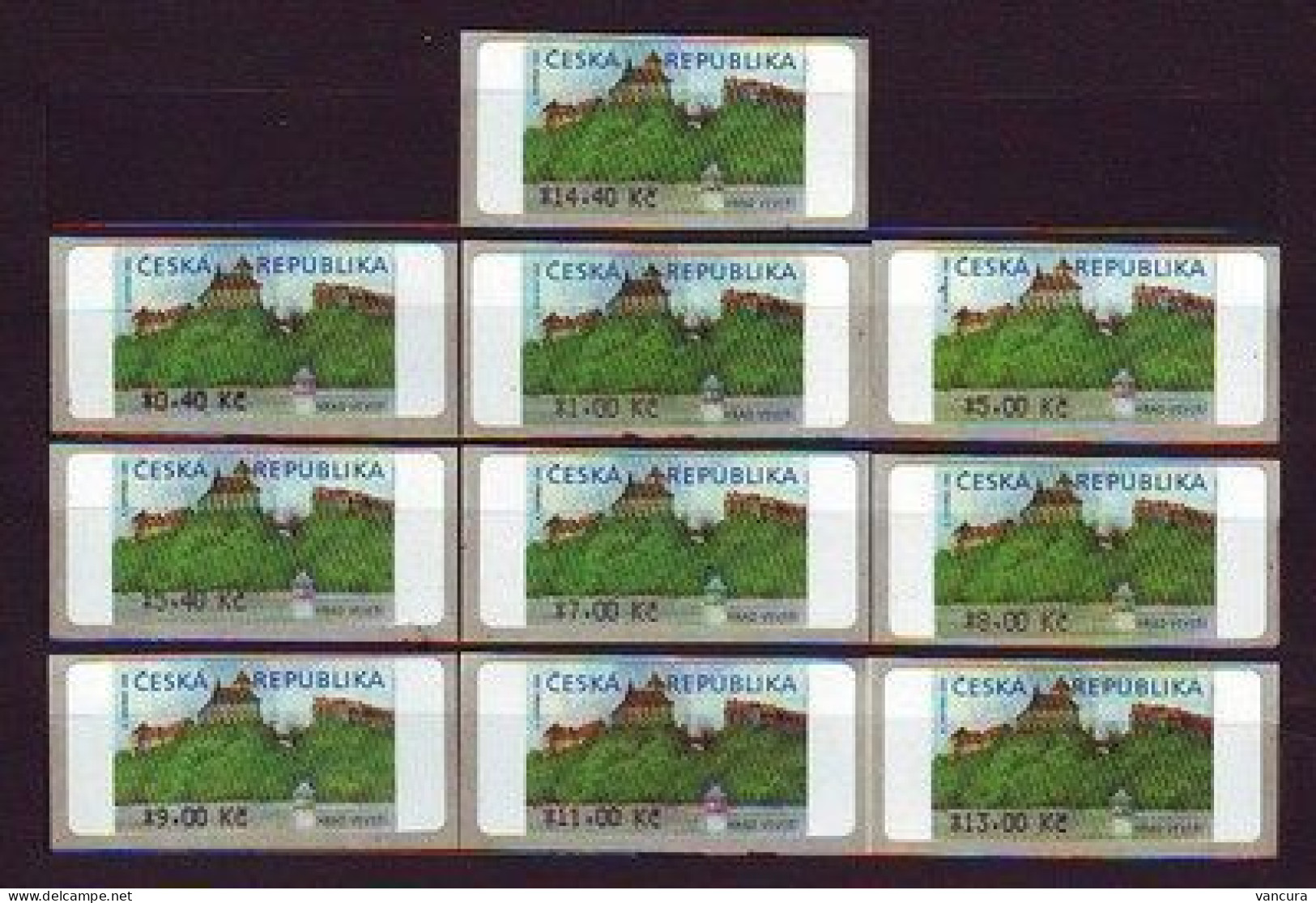 ** AU 1 B Czech Republic Machine Stamps 2000 - Nuovi